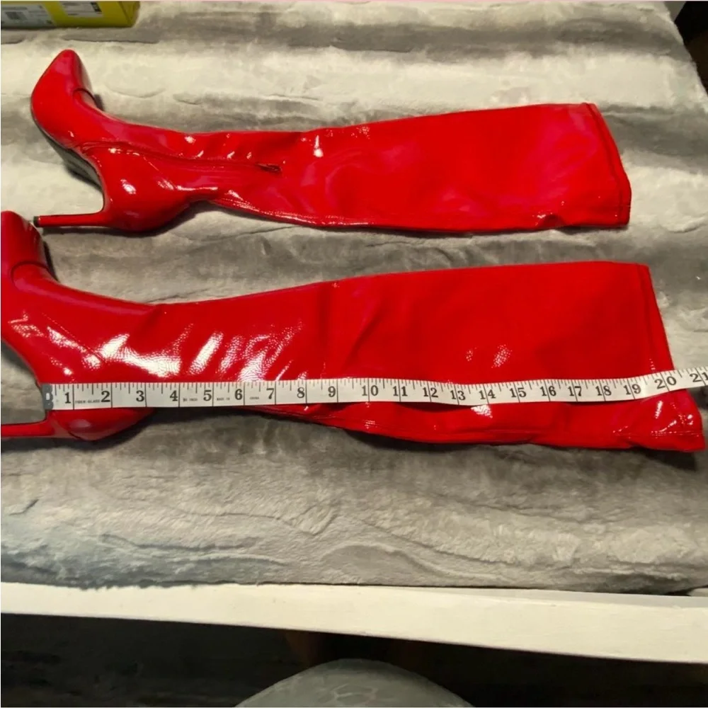 INC International Concepts Red Over the Knee‎ Boots